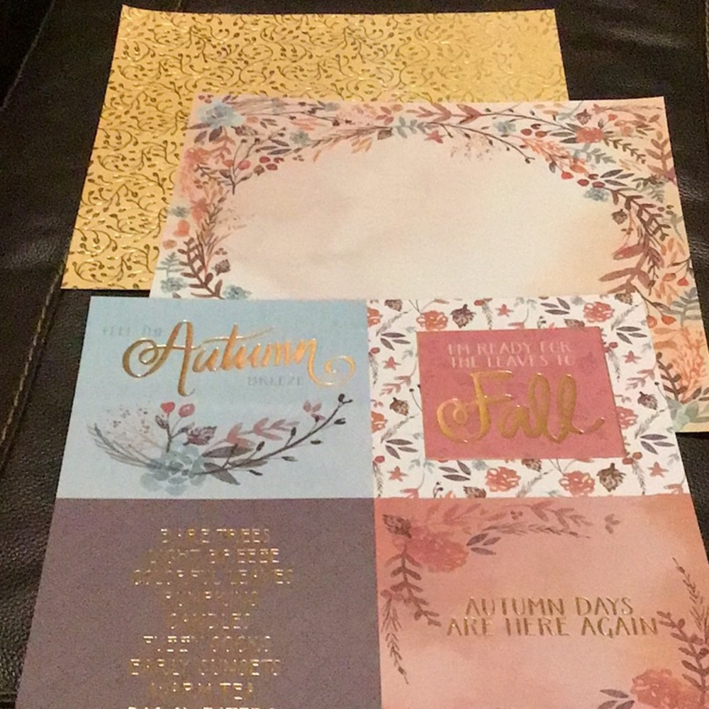 Autumn 🍂 Loose Scrapbook Paper Bundle - Picture 2 of 9